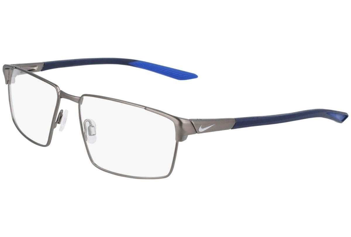NIKE 8053 C55 074 Brushed Gunmetal / Racer Blue Prescription Glasses