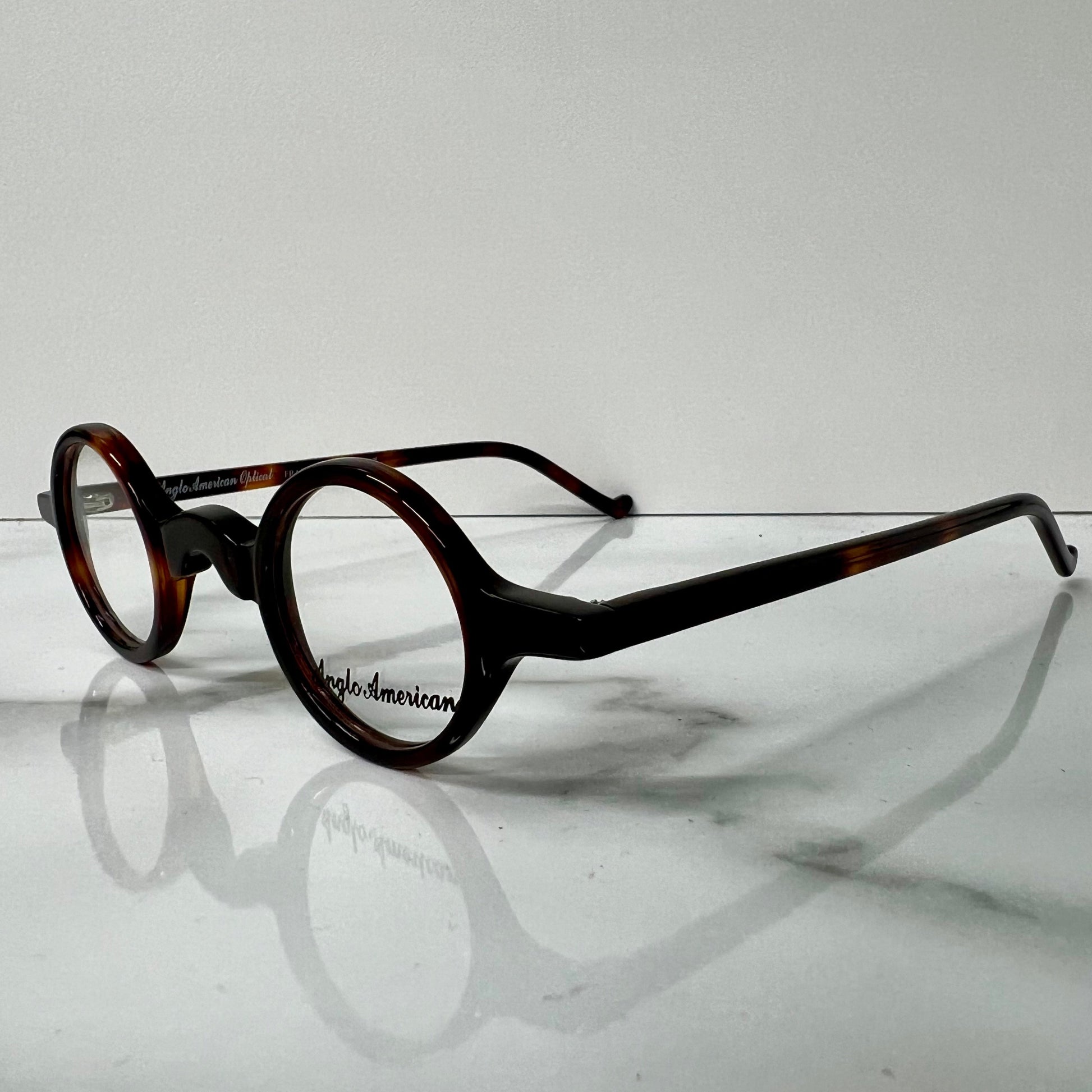 Anglo American Groucho Glasses Frames Round London Eyewear.
