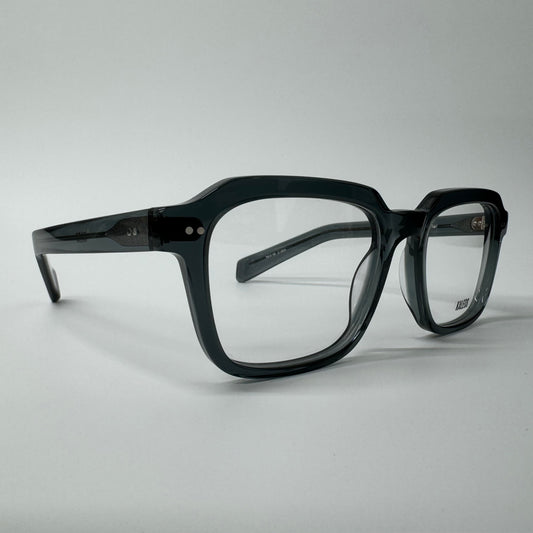 Mens Kaleos Bannister Clear Transparent Grey Square Acetate Glasses Frames C004