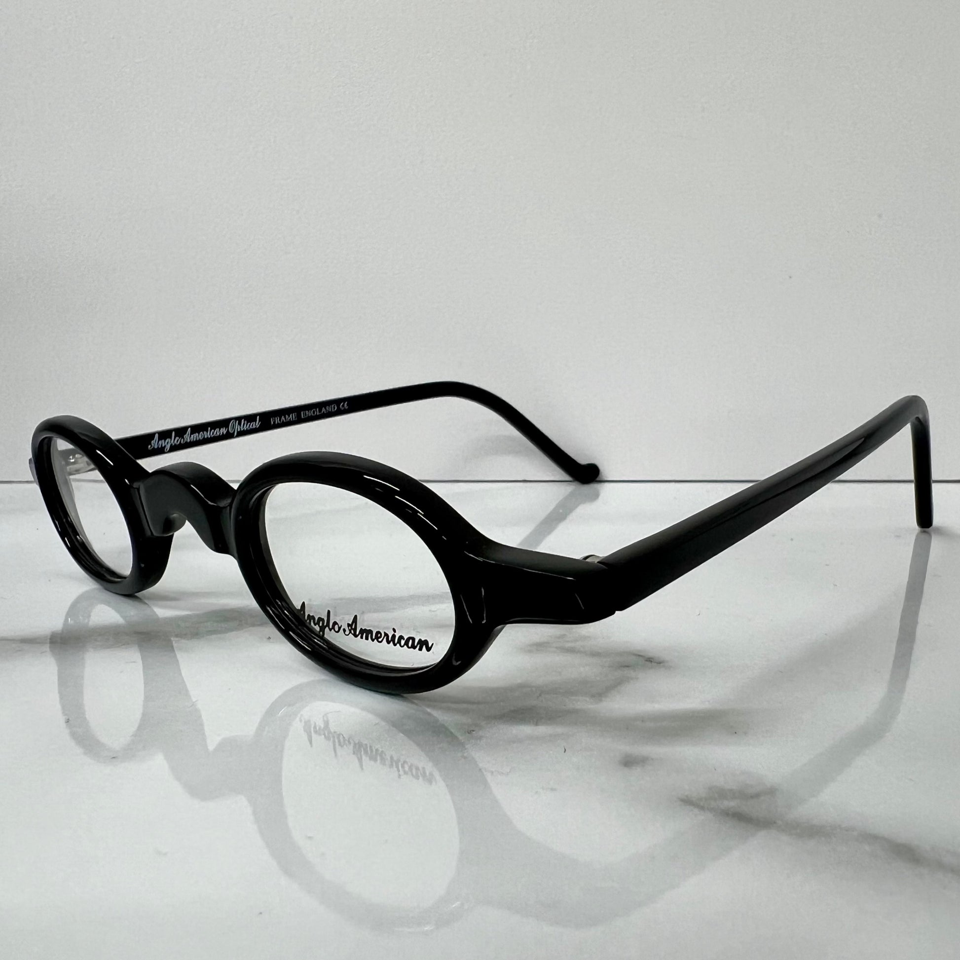 Anglo American Harpo Optical Glasses Black Designer England Eyeglasses