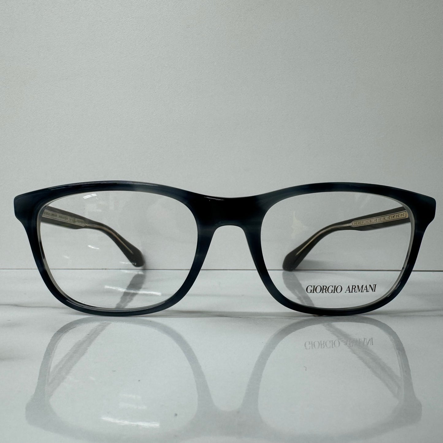 Giorgio Armani AR7215 5943 Opal Striped Grey Square Glasses Frames