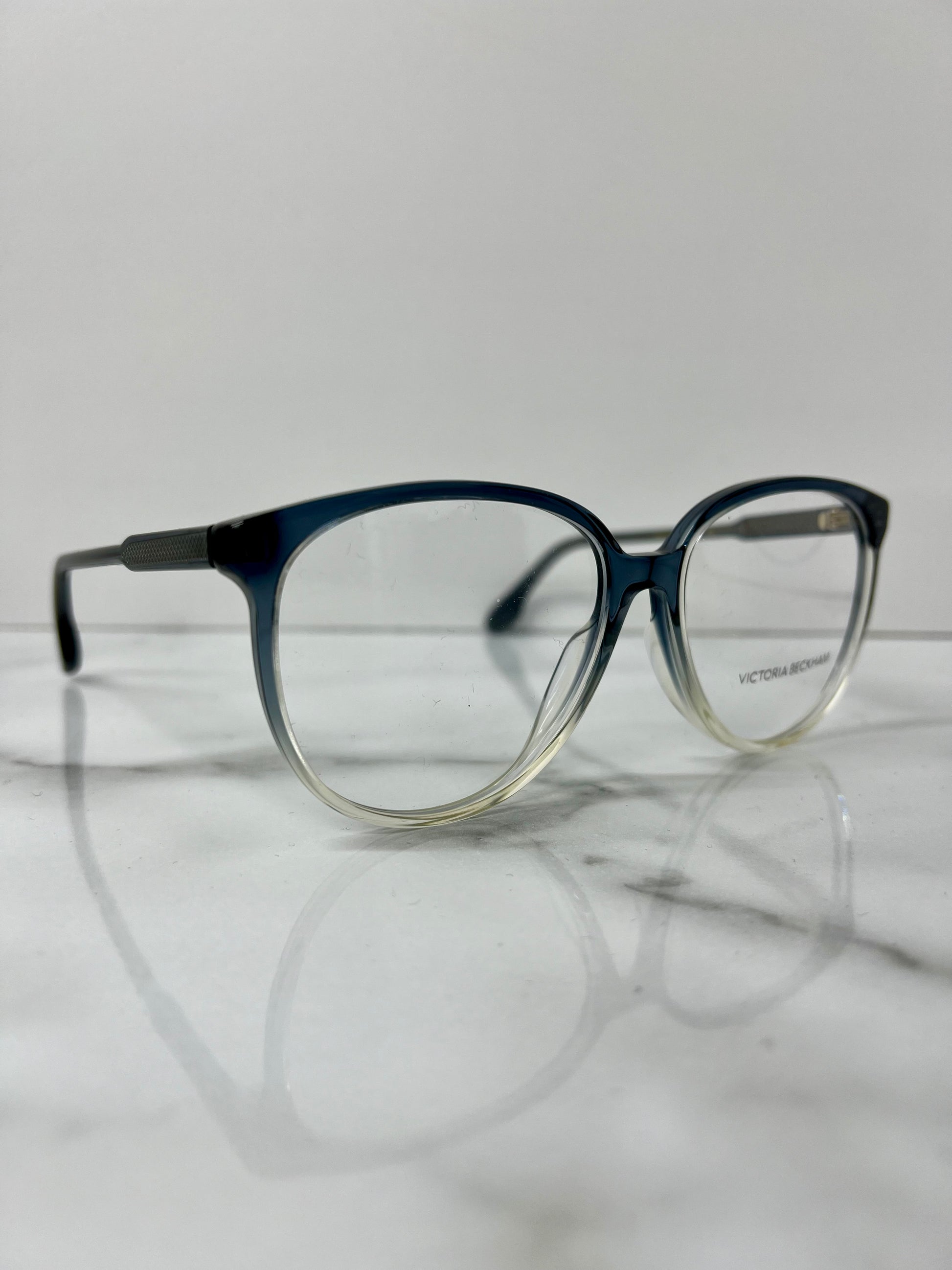 Victoria Beckham Glasses Frames Optical Blue Clear Acetate Eyeglasses VB2619