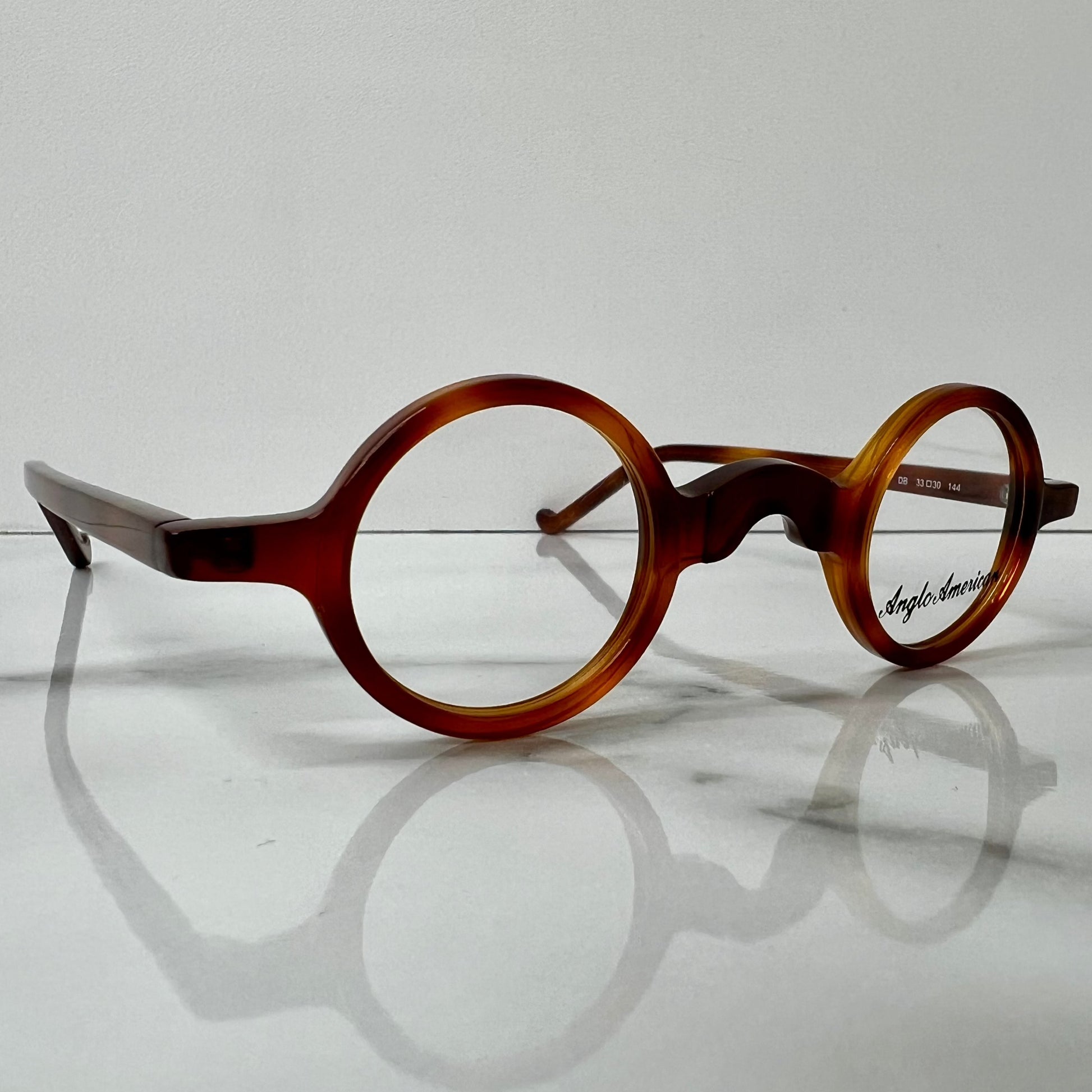 Anglo American Groucho Glasses Frames Tortoise Shell Round London Eyewear.