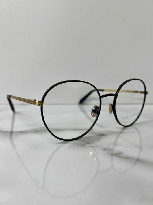Victoria Beckham Glasses Frames Optical Women Black Gold Eyeglasses VBOPT228