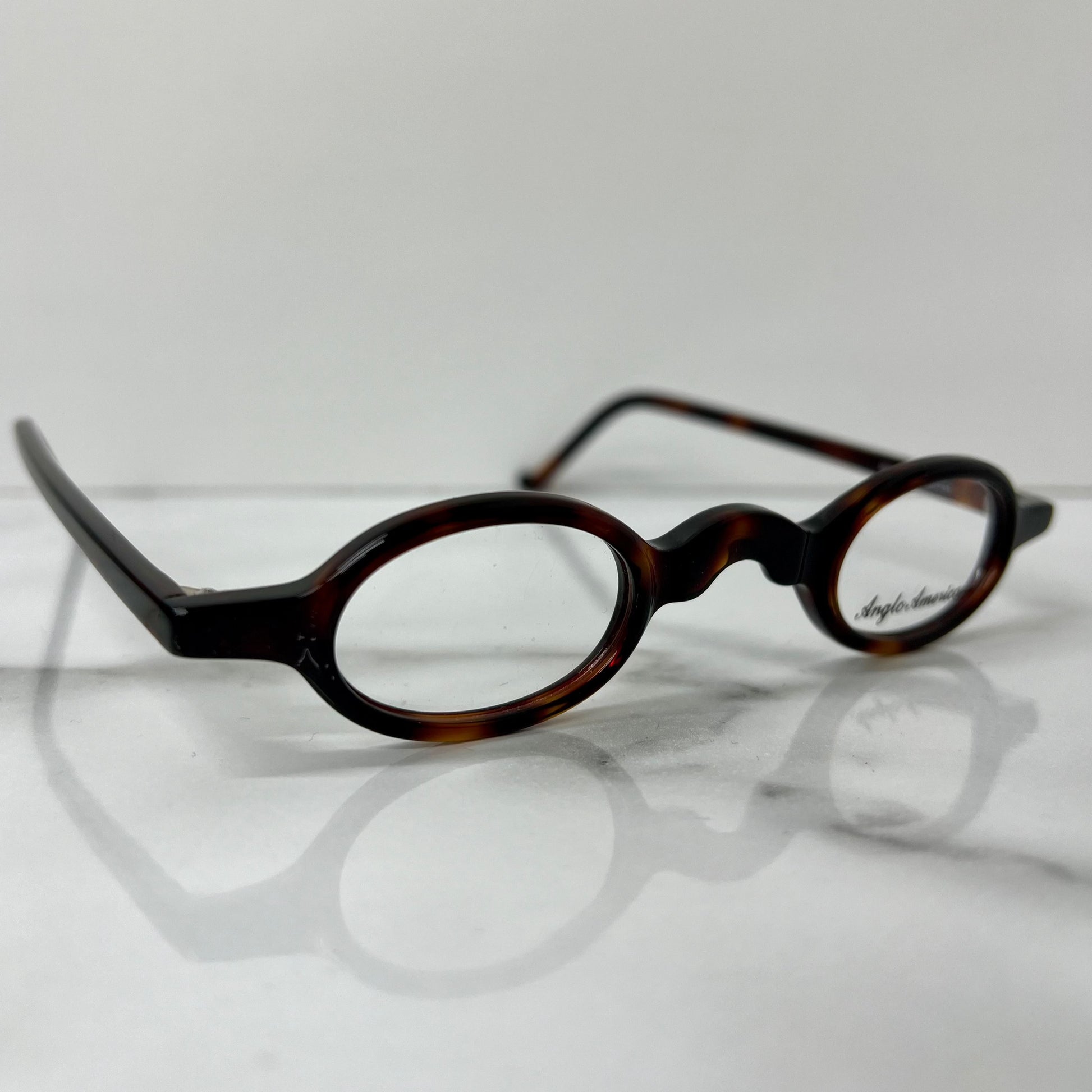 Anglo American Harpo Optical Glasses Brown Tortoise Shell England Eyeglasses