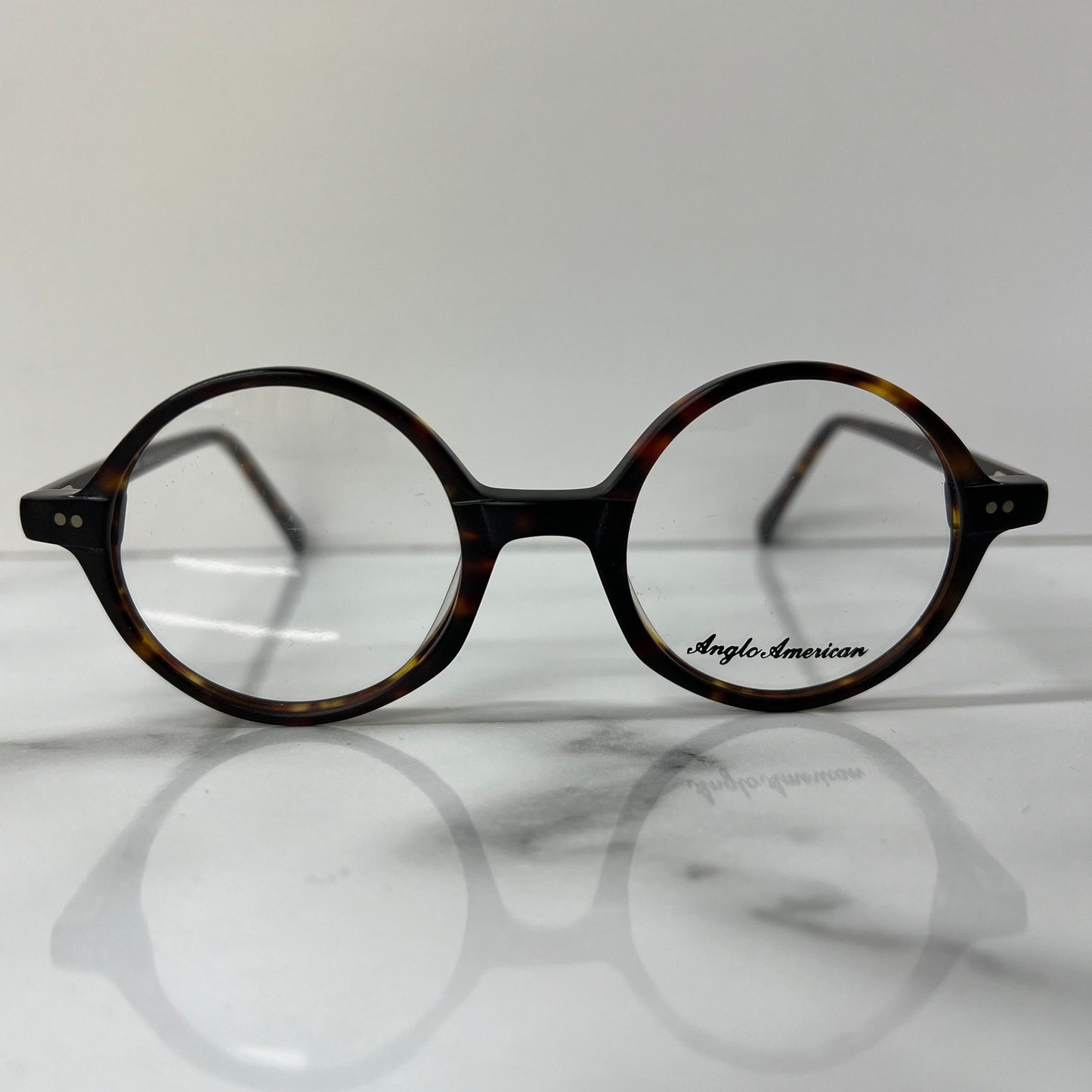 Anglo American 400 Optical Glasses Matt Tortoise Shell 45mm England Eyeglasses
