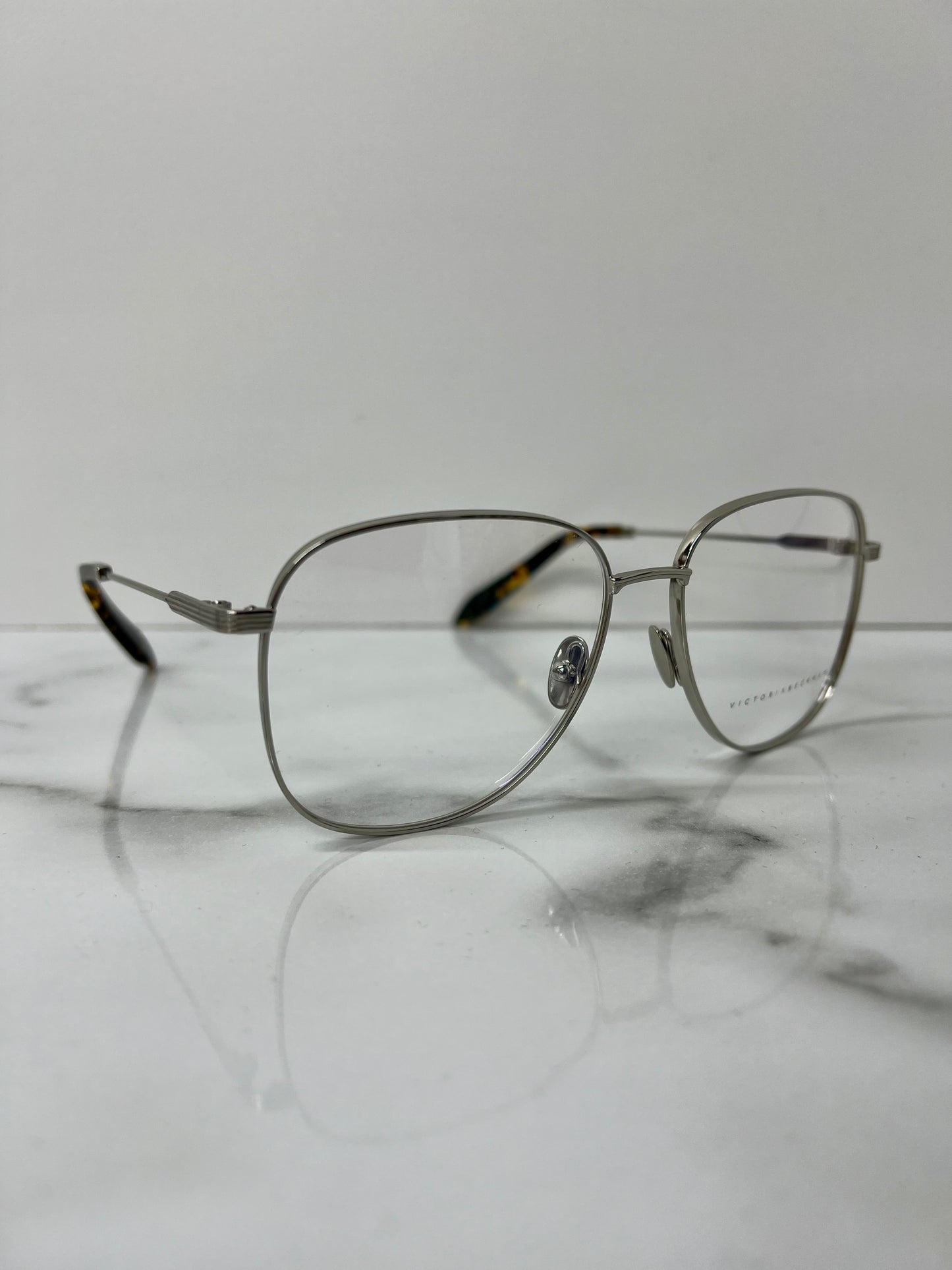 Victoria Beckham Glasses Frames Optical Tortoise Shell Silver Eyeglasses VB219