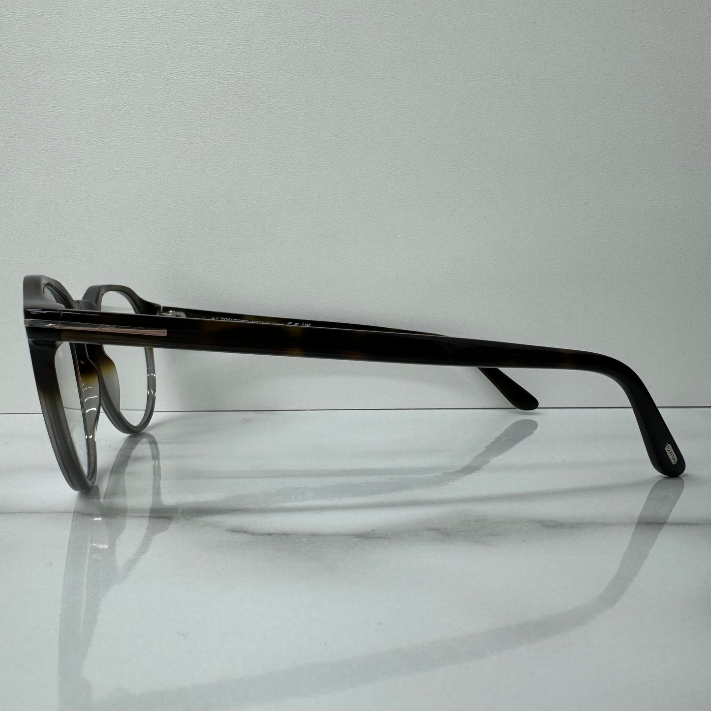 Tom Ford Glasses Frames TF5833 056 Unisex Tortoise Shell Clear Round Eyeglasses