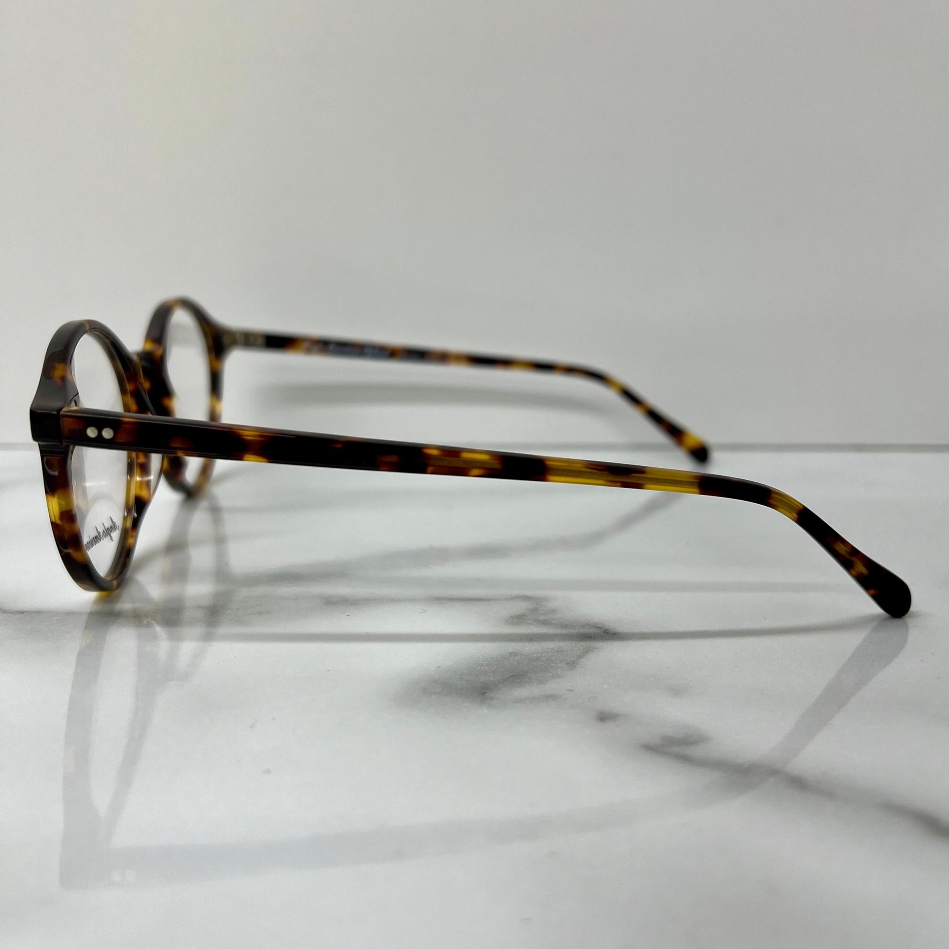 Anglo American 406 Optical Glasses Tortoise Shell England Designer Eyeglasses