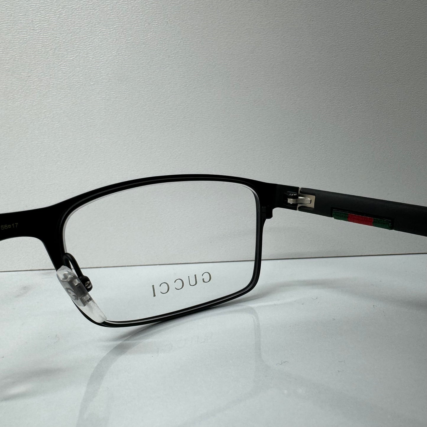 Gucci GG0614O 004 Prescription Glasses Rectangular Grey Optical Eyeglasses