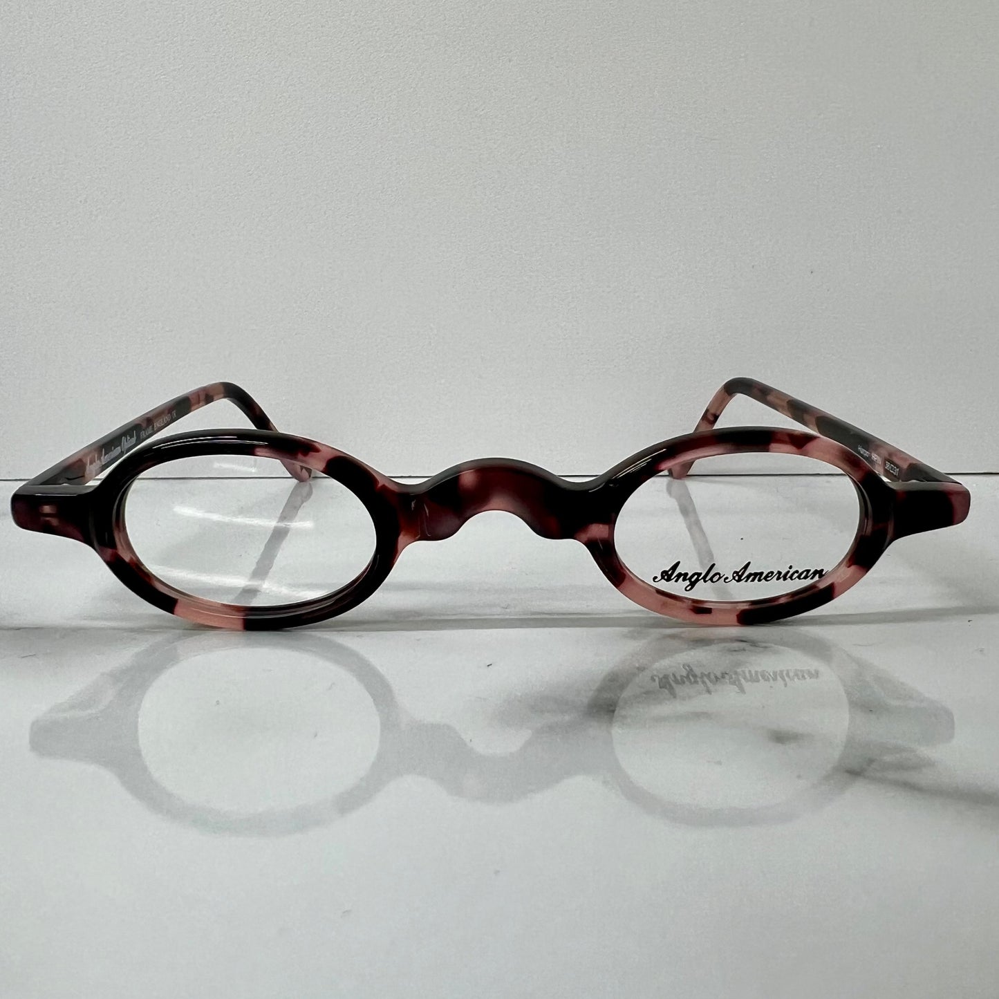 Anglo American Harpo Optical Glasses Pink Tortoise Shell England Eyeglasses