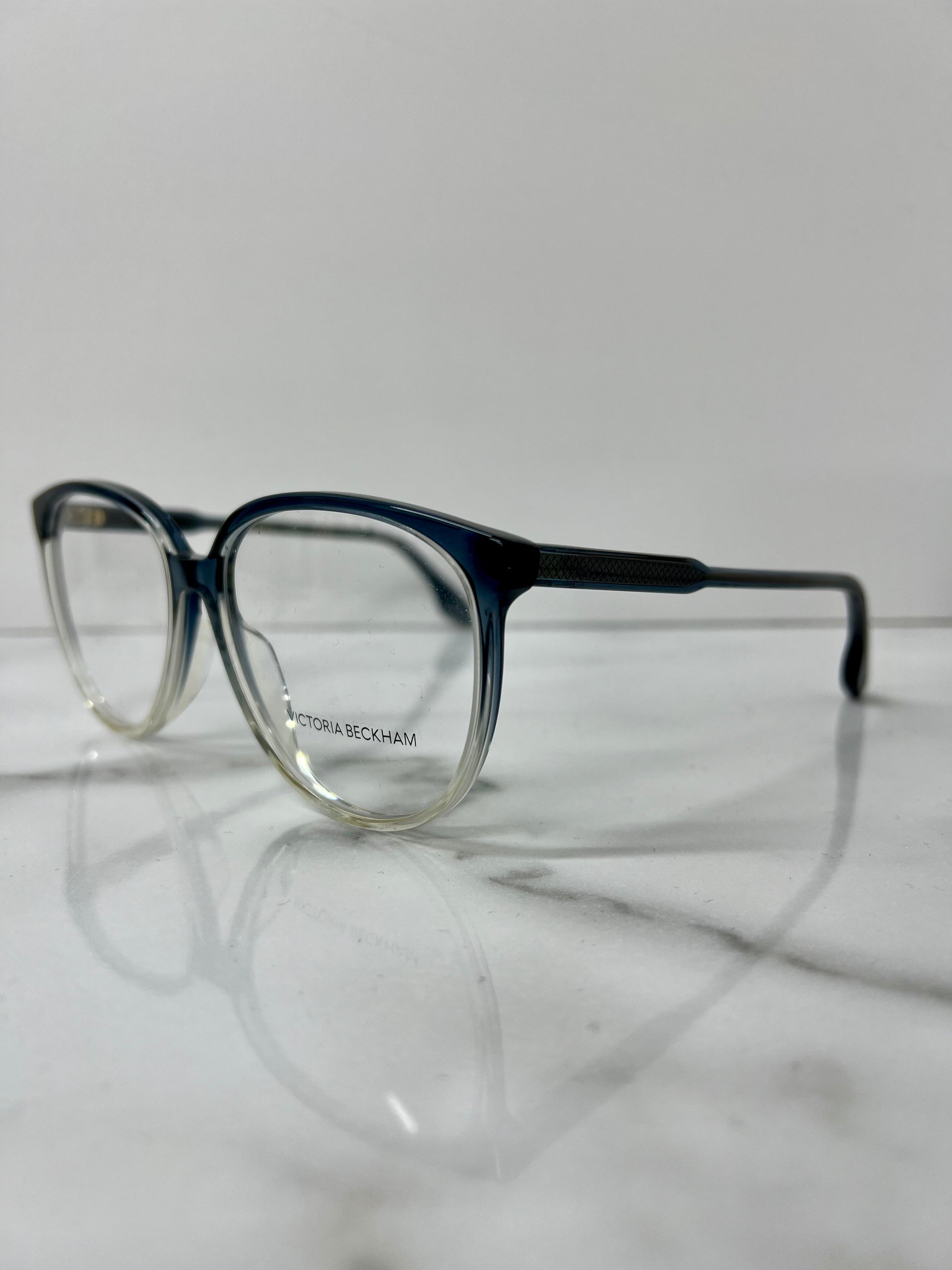 Victoria Beckham Glasses Frames Optical Blue Clear Acetate Eyeglasses VB2619