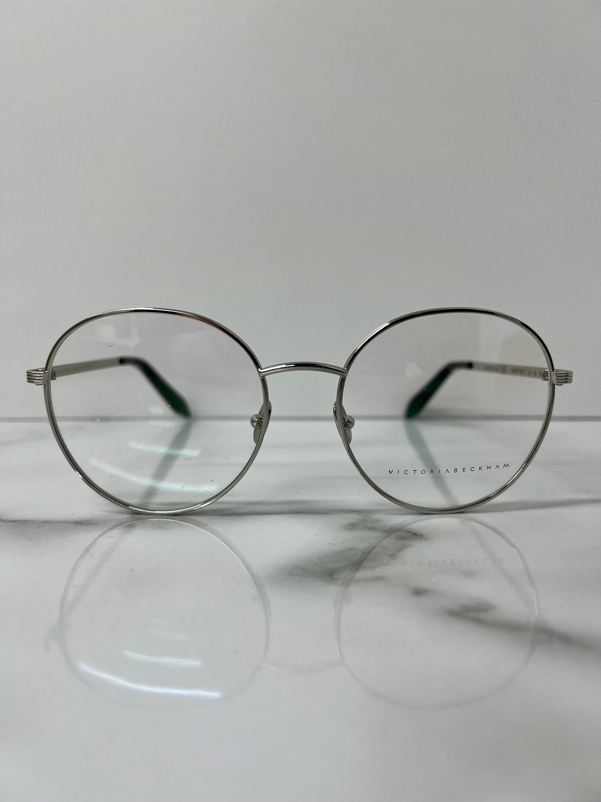 Victoria Beckham Glasses Frames Optical Women Silver Black Eyeglasses VBOPT228