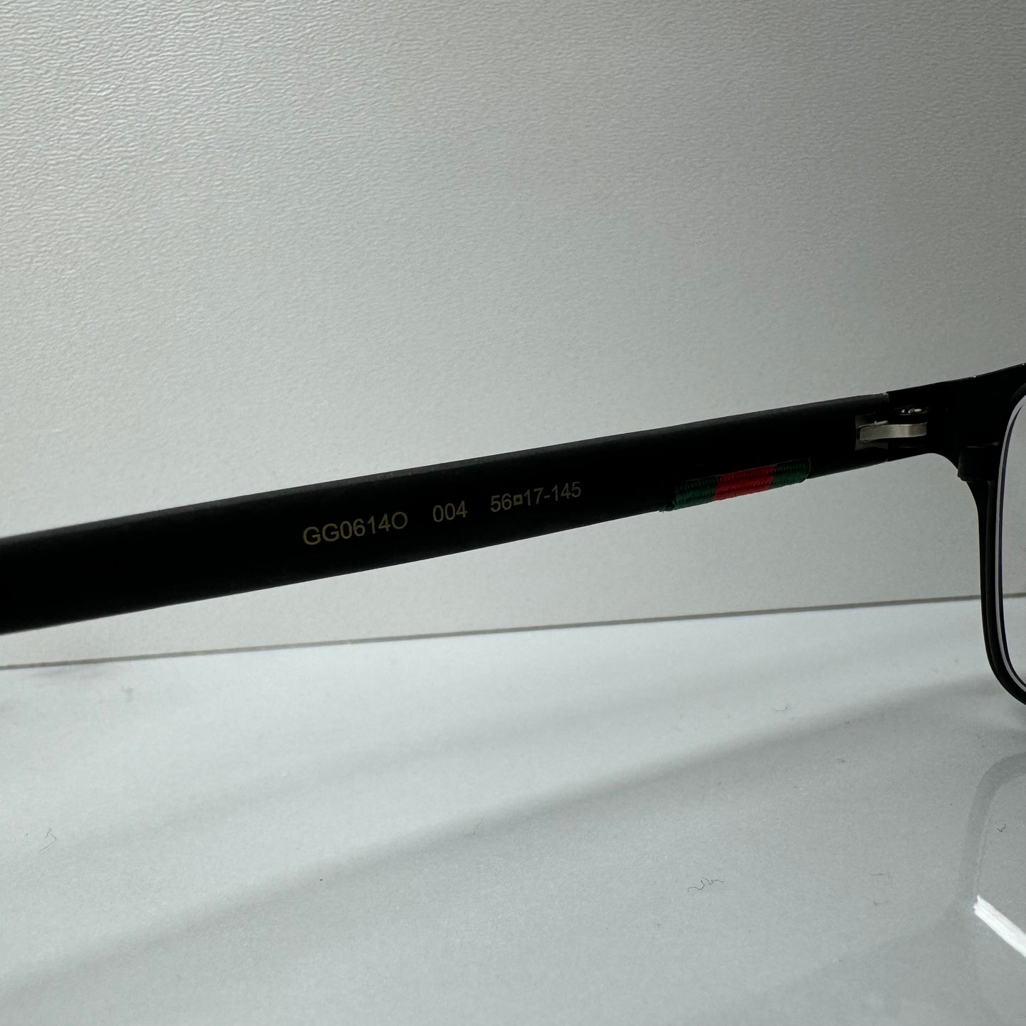 Gucci GG0614O 004 Prescription Glasses Rectangular Grey Optical Eyeglasses