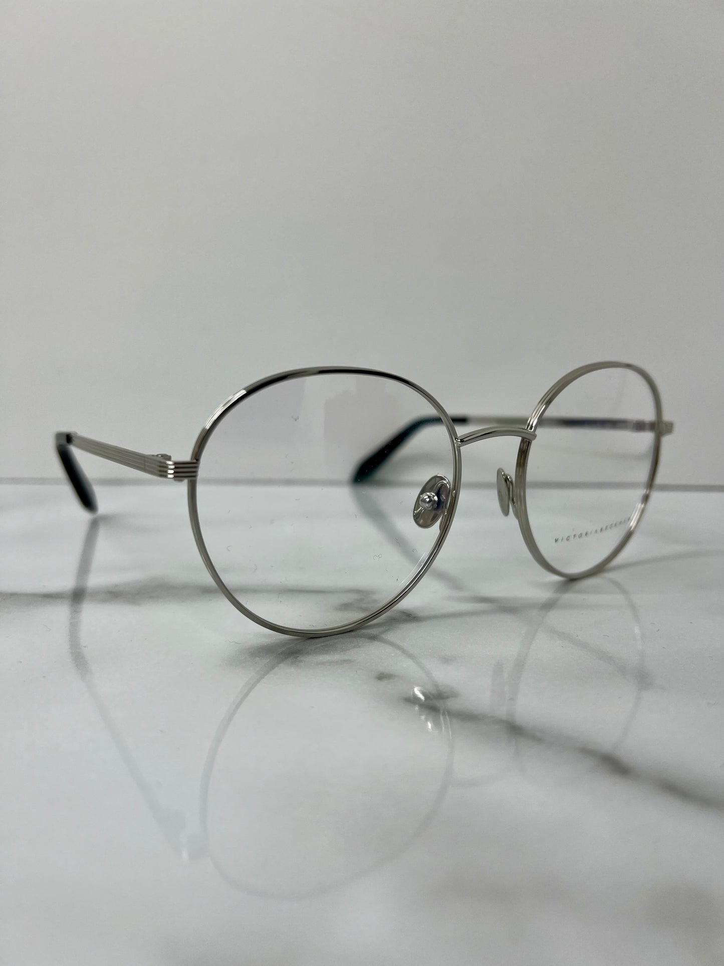Victoria Beckham Glasses Frames Optical Women Silver Black Eyeglasses VBOPT228