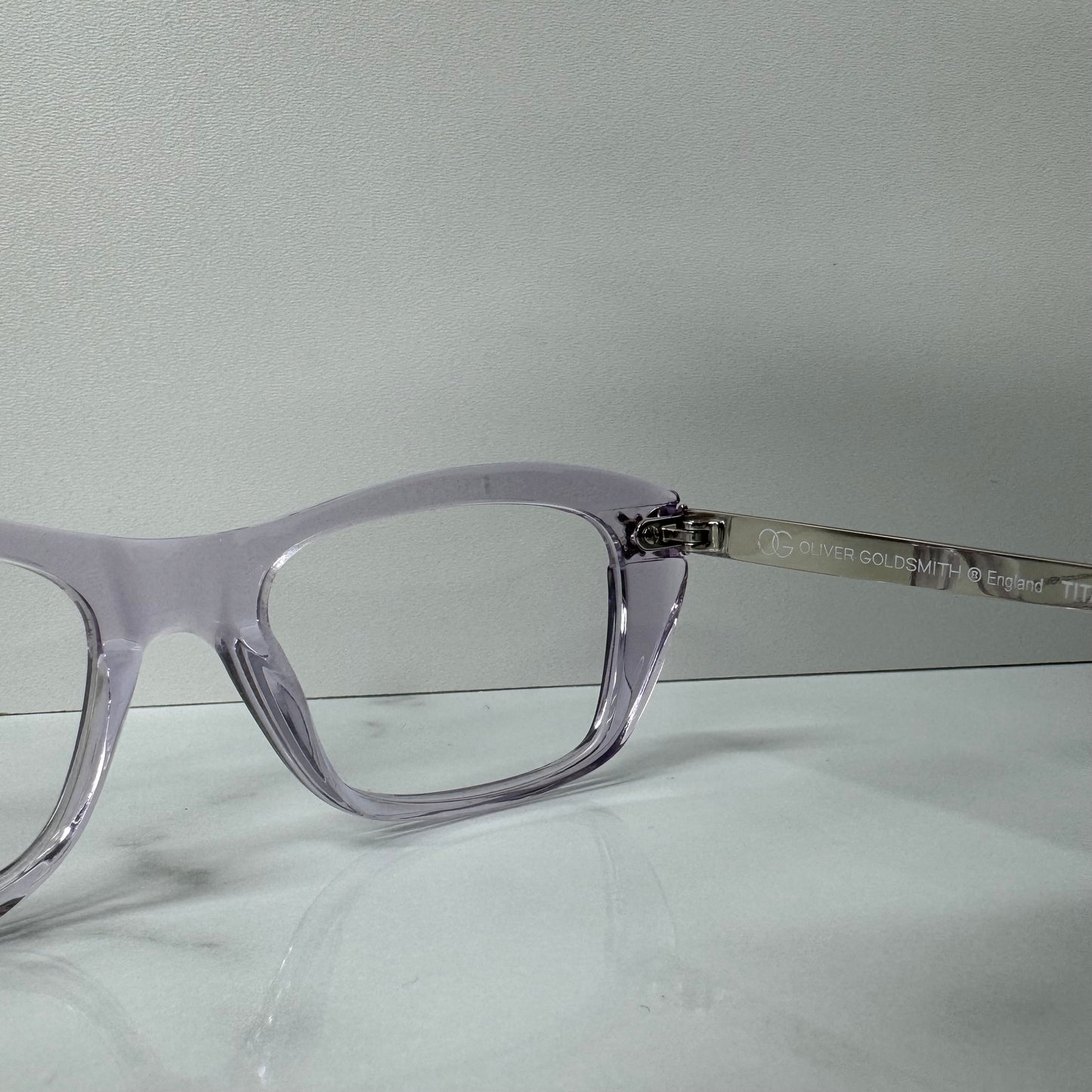 Oliver Goldsmith Glasses Frames Sister2 OLI044-04 Clear Transparent Purple