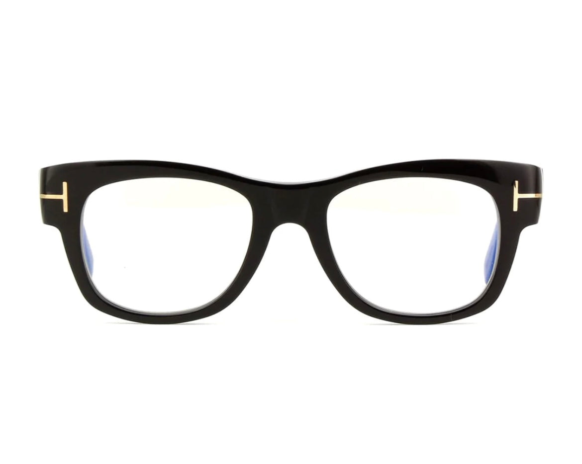 TOM FORD TF5040 F 001 Glasses Frames Black Blue Light Control RX Eyeglasses