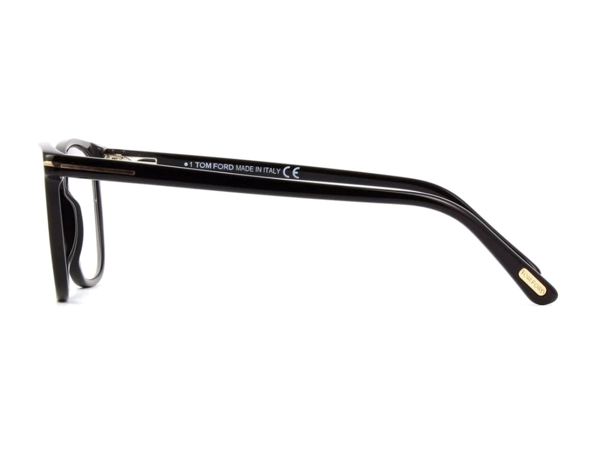 Tom Ford TF5842-B 001 Glasses Frames Shiny Black Acetate Blue Light Eyeglasses