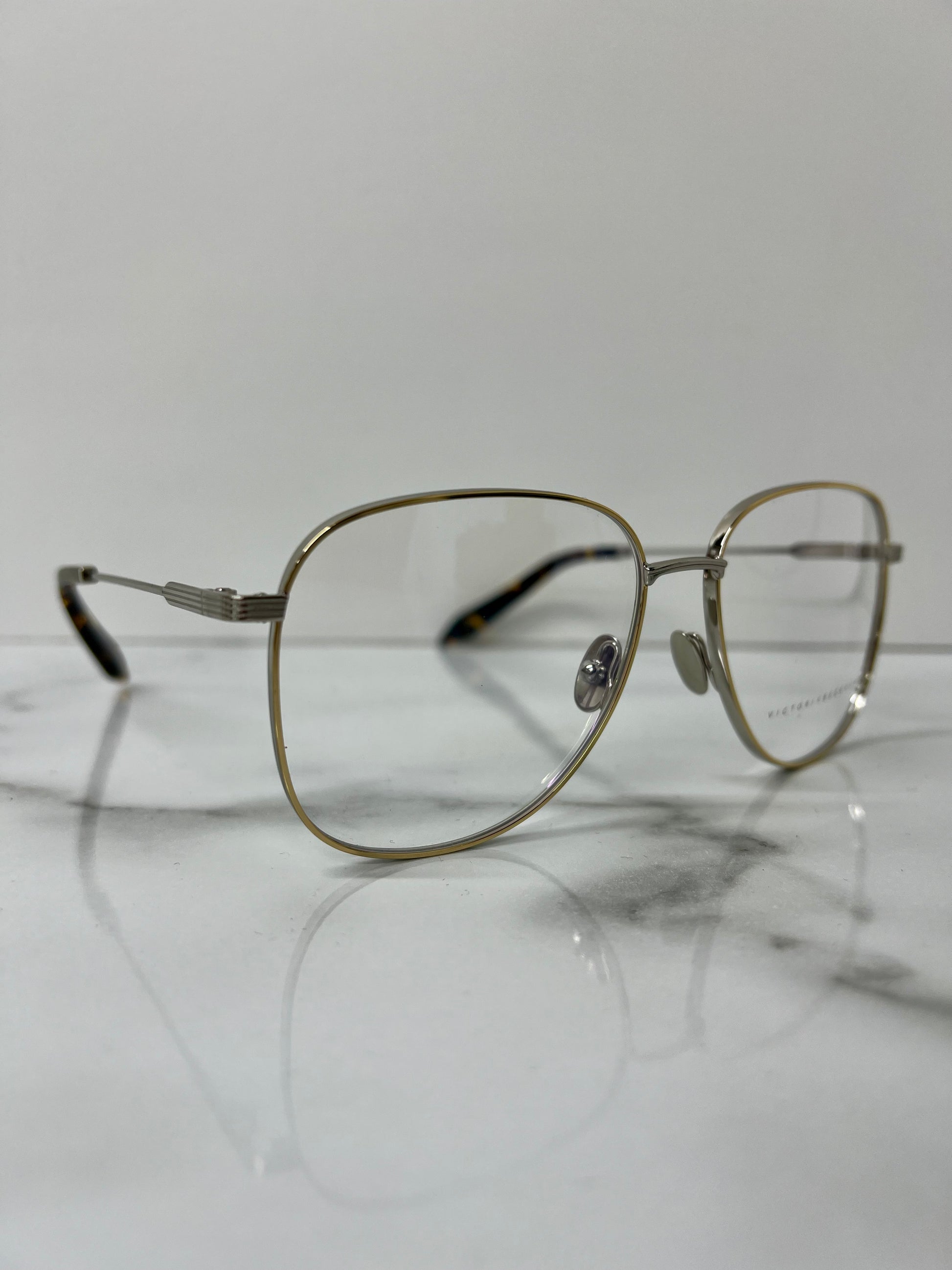 Victoria Beckham Glasses Frames Optical Women Silver Metal Eyeglasses VBOPT219.