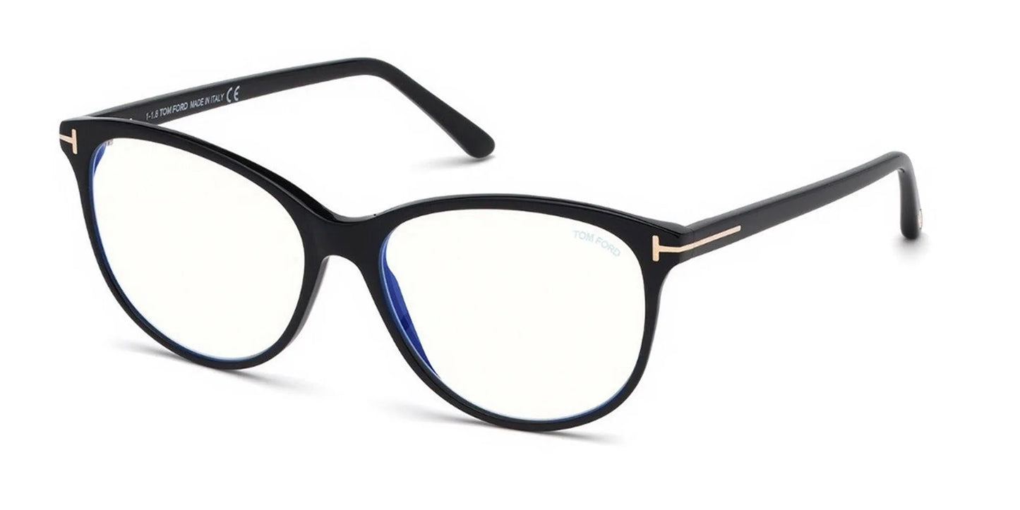 Tom Ford TF 5544-B 001 Glasses Frames Black Acetate Eyeglasses
