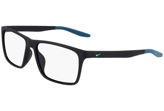 Nike 7116 011 Glasses Frames Mens Matte Black Space Blue RX Optical Eyeglasses