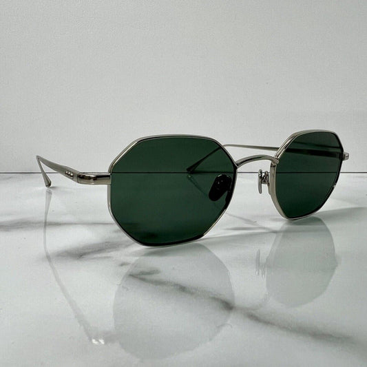 Taylor Morris Sunglasses Phoenix 32093 green silver geometric glasses
