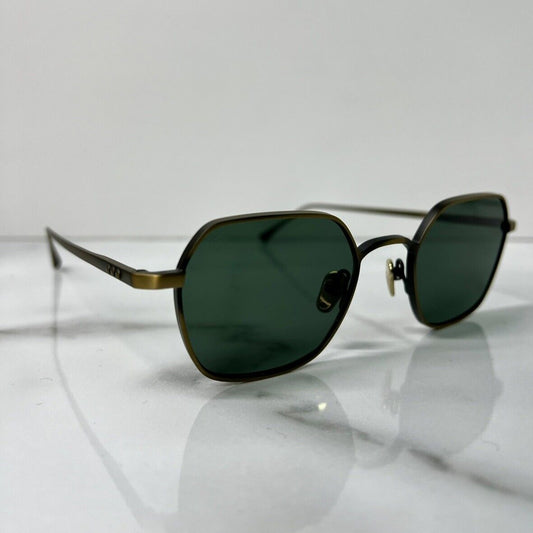 Taylor Morris Sunglasses Walton 32097 C2 gold green geometric glasses
